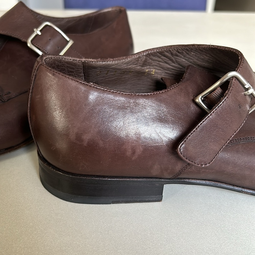 Men’s F&D Forward brown leather classic shoe , Size 44 UK , 10.5-11 U.S. - Picture 9 of 10